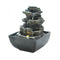 Entry Table Decor Tiered Rock Formation Tabletop Fountain (Incl. Pump)
