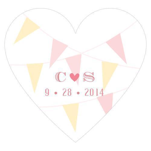 Homespun Charm Heart Sticker Sweet (Pack of 1)-Wedding Favor Stationery-Purple-JadeMoghul Inc.