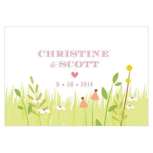 Homespun Charm Large Rectangular Tag Sweet (Pack of 1)-Wedding Favor Stationery-Watermelon-JadeMoghul Inc.