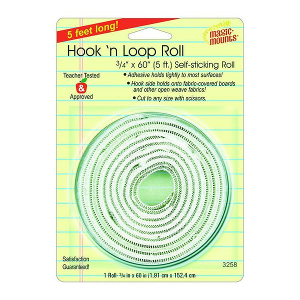HOOK N LOOP 3/4IN X 60IN ROLL-Supplies-JadeMoghul Inc.