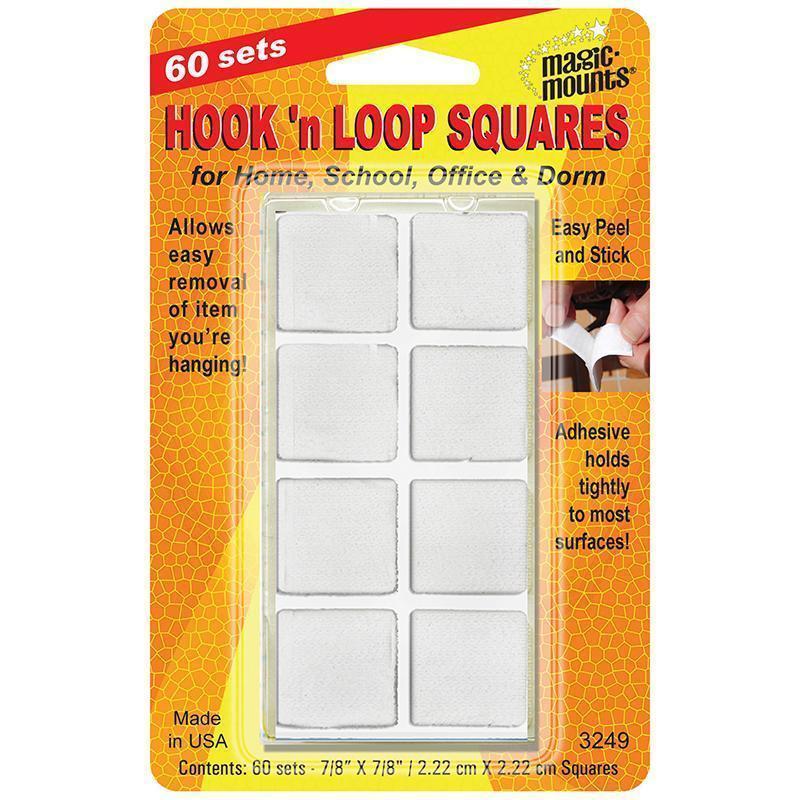 HOOK N LOOP 7/8 SQUARES 60 STS-Supplies-JadeMoghul Inc.