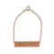 Horizontal Rectangle Tag Bracelet - Coordinates Matte Gold (Pack of 1)-Personalized Gifts for Women-JadeMoghul Inc.