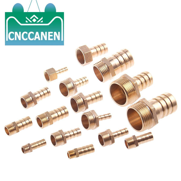Hose Barb Tail 6/8/10/12/14/16/19/25MM Brass Pipe Fitting 1/8" 1/4" 3/8" 1/2" 1" BSP Male Connector Joint Copper Coupler Adapter JadeMoghul Inc. 
