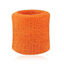 HOT 2PCs Wristbands Sport Sweatband Hand Band Sweat Wrist Support Brace Wraps Guards For Gym Volleyball Basketball-Orange-JadeMoghul Inc.