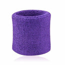 HOT 2PCs Wristbands Sport Sweatband Hand Band Sweat Wrist Support Brace Wraps Guards For Gym Volleyball Basketball-Purple-JadeMoghul Inc.