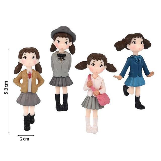 Hot 4Pcs/Set Fairy Garden Figurines Miniature Hayao Miyazaki Angel Girls Resin Crafts Ornament Gnomes Moss Terrariums Decoration-1212-JadeMoghul Inc.