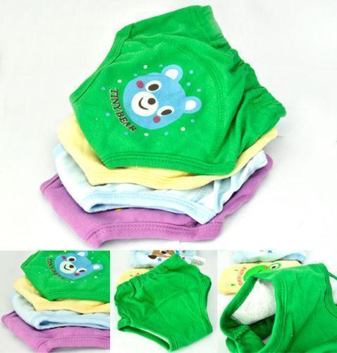 Hot 4X Baby Toddler Girls Boys 4 Layers Waterproof Potty Training Pants Reusable 4 pcs 4 diffrent colors-5-JadeMoghul Inc.