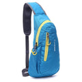 Hot Brand New Unisex Waterproof Nylon Chest Bag Men Women Running Shoulder Bag Diagonal Outdoor Sports Gym Bag sacs de course-Blue-JadeMoghul Inc.