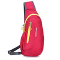 Hot Brand New Unisex Waterproof Nylon Chest Bag Men Women Running Shoulder Bag Diagonal Outdoor Sports Gym Bag sacs de course-Red-JadeMoghul Inc.