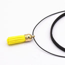 Hot Fashion Collar Torques Statement Pure Black Velvet Leather Tassel Pendant Multilayer Chokers Necklace For Women 2017 Jewelry-Yellow-JadeMoghul Inc.