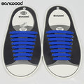Hot Fashion New 16Pc/Set Women Men Athletic Shoelaces Elastic Silicone All Sneakers Fit Strap-Blue-JadeMoghul Inc.