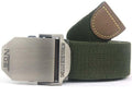 Hot NOS Men Canvas Belt Military Equipment Cinturon Western Strap Men's Belts Luxury For Men Tactical Brand Cintos-Green-110cm-JadeMoghul Inc.