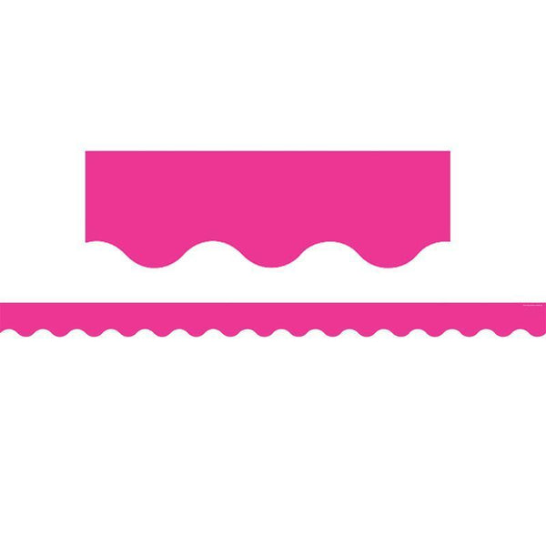 HOT PINK SCALLOPED BORDER TRIM-Learning Materials-JadeMoghul Inc.