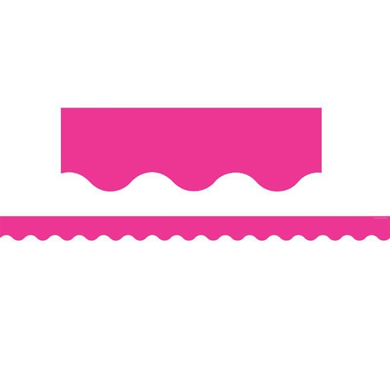 HOT PINK SCALLOPED BORDER TRIM-Learning Materials-JadeMoghul Inc.