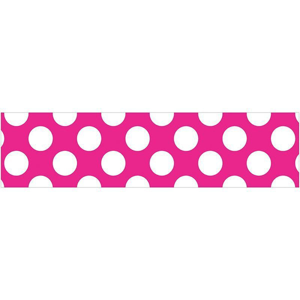 HOT PINK W POLKA DOT STR BORDERS-Learning Materials-JadeMoghul Inc.