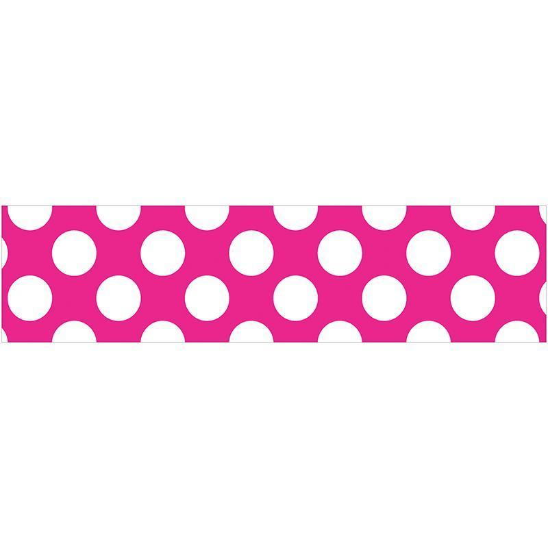 HOT PINK W POLKA DOT STR BORDERS-Learning Materials-JadeMoghul Inc.