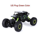 Hot RC Car 2.4G 4CH 4WD Rock Crawlers 4x4 Driving Car Double Motors Drive Bigfoot Cars Remote Control Model Off-Road Vehicle Toy-US Plug Green-China-JadeMoghul Inc.