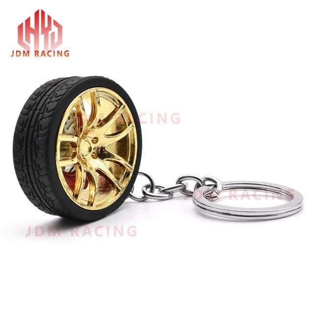 Hot RIM Car wheel Turbo keychain key ring with Brake discs Car Tire Wh