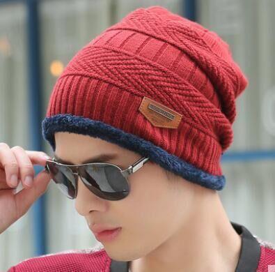 Hot Selling 2pcs Ski Cap and Scarf Cold Warm Leather Winter Hat for Women Men Knitted Hat Bonnet Warm Cap Skullies Beanies AExp