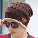 Hot Selling 2pcs Ski Cap and Scarf Cold Warm Leather Winter Hat for Women Men Knitted Hat Bonnet Warm Cap Skullies Beanies AExp