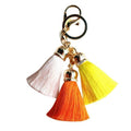Hot selling Colorful Key Chain Bag AccessoriesIce Silk Tassel Pompom Car Keychain Handbag Key Ring-6-JadeMoghul Inc.