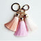 Hot selling Colorful Key Chain Bag AccessoriesIce Silk Tassel Pompom Car Keychain Handbag Key Ring-7-JadeMoghul Inc.