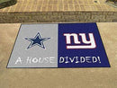 House Divided Mat Large Area Rugs Cheap NFL Cowboys Giants House Divided Rug 33.75"x42.5" FANMATS