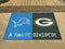 House Divided Mat Large Area Rugs Cheap NFL Lions Packers House Divided Rug 33.75"x42.5" FANMATS