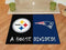 House Divided Mat Large Area Rugs Cheap NFL Steelers Patriots House Divided Rug 33.75"x42.5" FANMATS