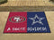 House Divided Mat Large Area Rugs NFL 49ers Cowboys House Divided Rug 33.75"x42.5" FANMATS