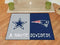 House Divided Mat Large Area Rugs NFL Cowboys Patriots House Divided Rug 33.75"x42.5" FANMATS