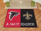 House Divided Mat Large Area Rugs NFL Falcons Saints House Divided Rug 33.75"x42.5" FANMATS