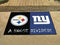 House Divided Mat Large Area Rugs NFL Steelers Giants House Divided Rug 33.75"x42.5" FANMATS