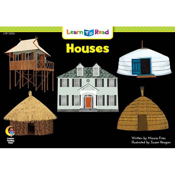 HOUSES LEARN TO READ-Learning Materials-JadeMoghul Inc.
