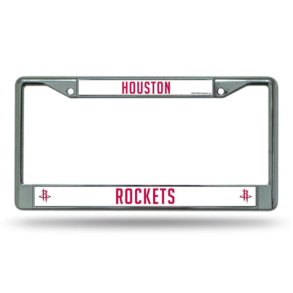 Cool License Plate Frames Houston Rockets Chrome Frame