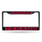 Cadillac License Plate Frame Houston Texans Black Laser Chrome Frame