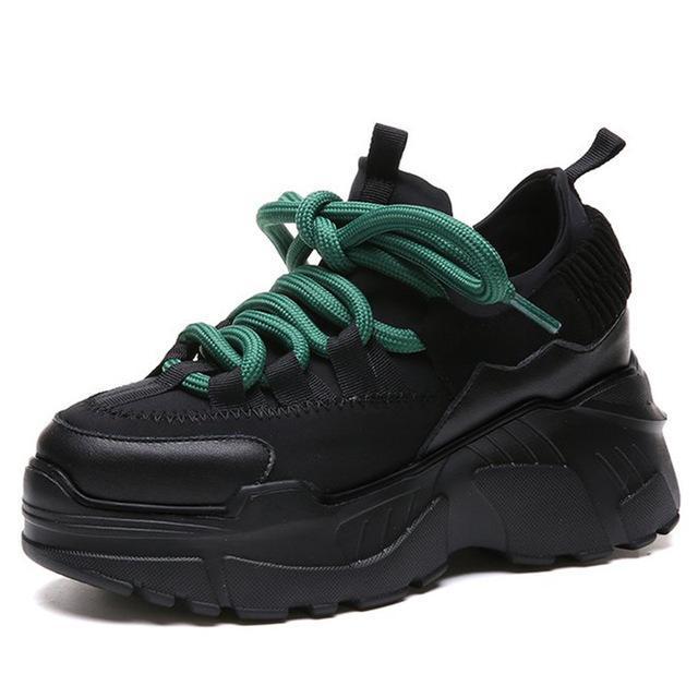 HTUUA 2018 Spring Autumn Women Casual Shoes Comfortable Platform Shoes Woman Sneakers Ladies Trainers chaussure femme SX1450-Black-5.5-JadeMoghul Inc.