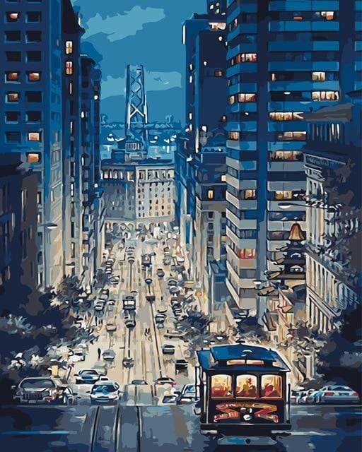 HUACAN Painting By Numbers Scenery DIY Oil Coloring By Numbers Street Landscape Canvas Paint Art Pictures Home Decor AExp