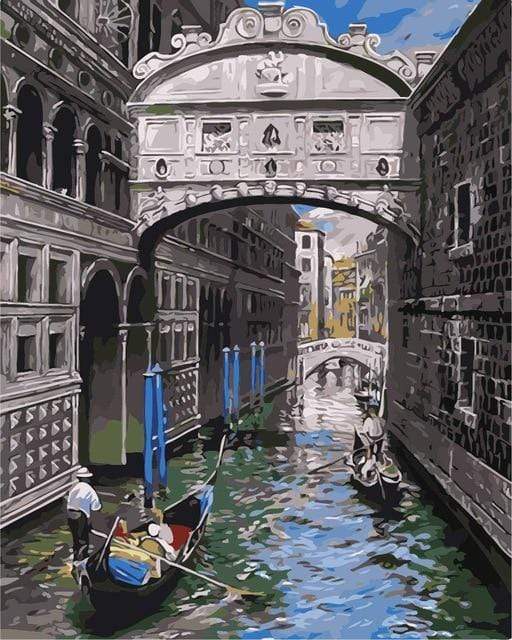 HUACAN Painting By Numbers Scenery DIY Oil Coloring By Numbers Street Landscape Canvas Paint Art Pictures Home Decor AExp