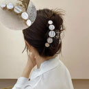 HUANZHI 2020 New Hyperbole Big Pearls Acrylic Hair Claw Clips Big Size Makeup Hair Styling Barrettes for Women Hair Accessories AExp