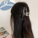 HUANZHI 2020 New Hyperbole Big Pearls Acrylic Hair Claw Clips Big Size Makeup Hair Styling Barrettes for Women Hair Accessories AExp