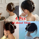 HUANZHI 2020 New Hyperbole Big Pearls Acrylic Hair Claw Clips Big Size Makeup Hair Styling Barrettes for Women Hair Accessories AExp