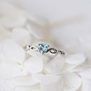 Huitan Simple Heart Ring For Women Female Cute Finger Rings Romantic Birthday Gift For Girlfriend Fashion Zircon Stone Jewelry AExp