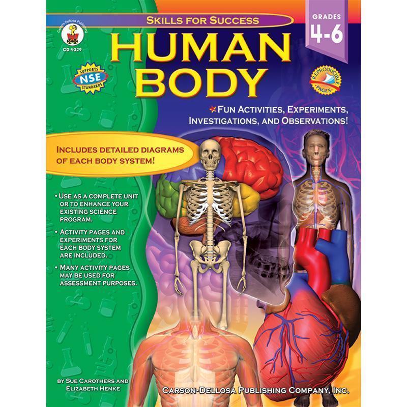 HUMAN BODY GR 4-6-Learning Materials-JadeMoghul Inc.