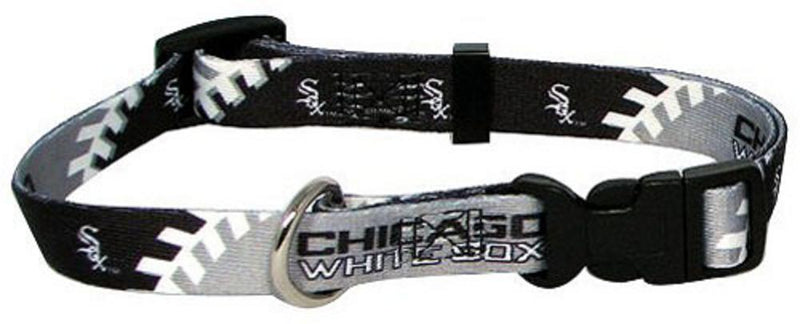 Hunter MFG Chicago White Sox Dog Collar Large-LICENSED NOVELTIES-JadeMoghul Inc.