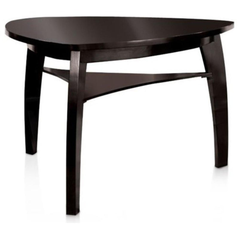 Hurley Contemporary Style Counter Height Table, Black-Console Tables-Black-Wood-JadeMoghul Inc.