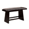 Hurley Modern Style Counter Height Bench , Black-Accent and Storage Benches-Black-Leatherette Solid Wood Wood Veneer & Others-JadeMoghul Inc.