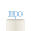 I Do Acrylic Cake Topper - Pastel Blue (Pack of 1)-Wedding Cake Toppers-JadeMoghul Inc.