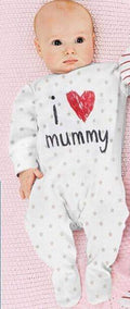 "I Heart Mommy/Daddy" Baby Romper-as picture-12M-JadeMoghul Inc.