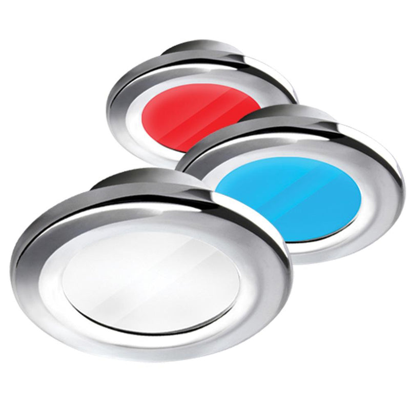 i2Systems Apeiron A3120 Screw Mount Light - Red, Cool White & Blue - Chrome Finish [A3120Z-11HAE]-Dome/Down Lights-JadeMoghul Inc.